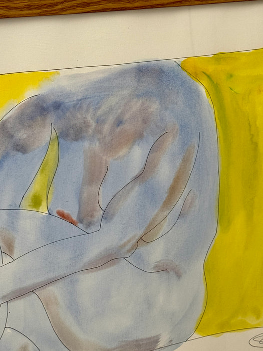 1 Abstract Nude Watercolor- Sitting