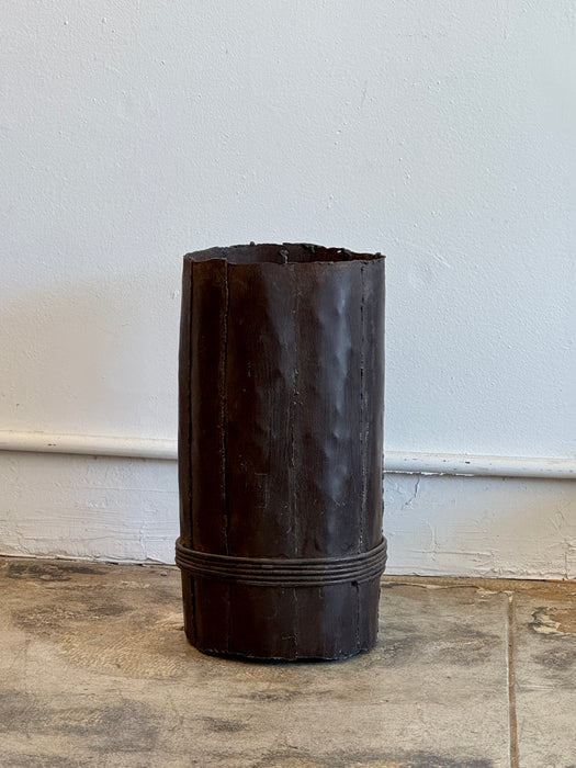 Patchwork Metal Column Container