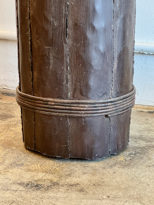 Patchwork Metal Column Container