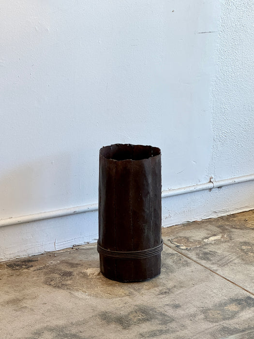 Patchwork Metal Column Container
