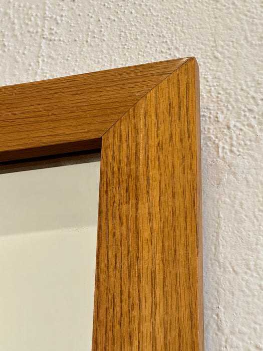 Beveled Oak Mirror