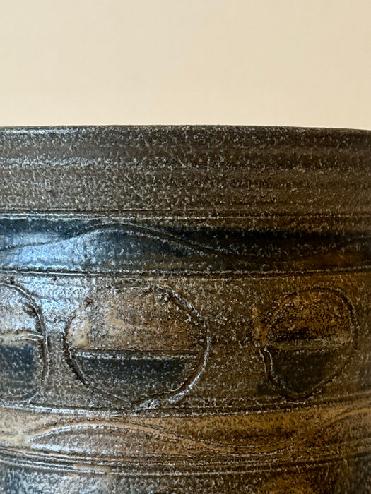 Sgrafitto Wide Mouth Vase
