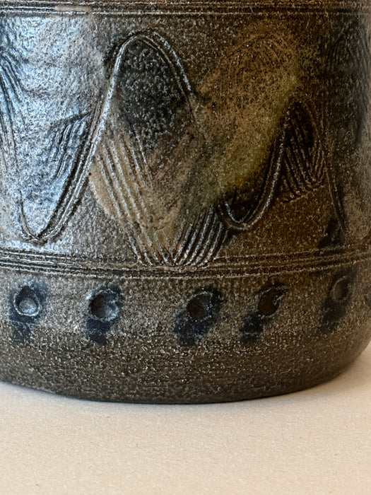 Sgrafitto Wide Mouth Vase