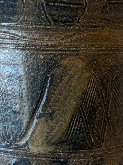 Sgrafitto Wide Mouth Vase