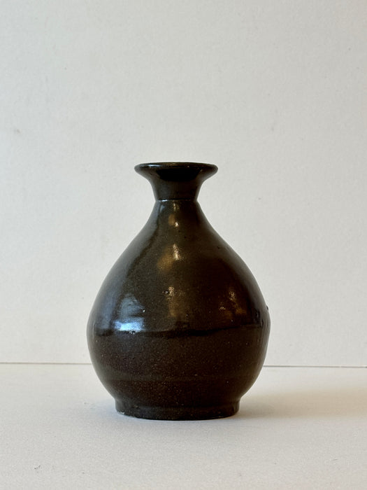 Robust Vase WIth Brown Glaze