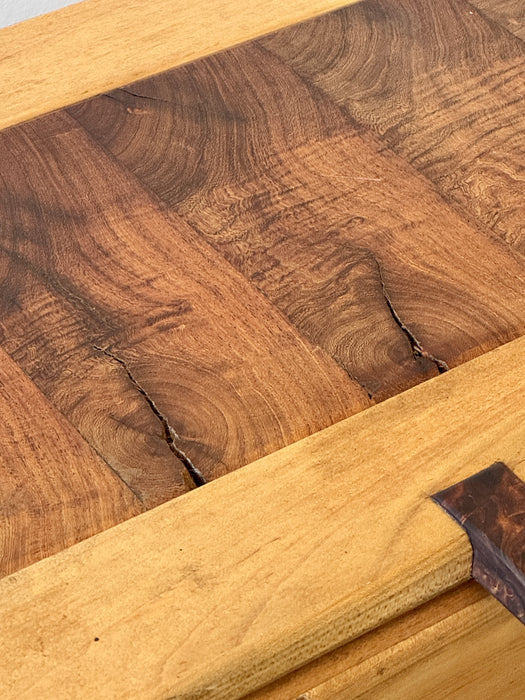 Wood Box WIth Hinged Lid