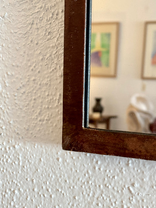 Patinated Steel Mirror