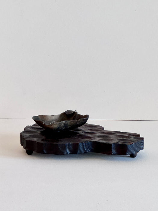 Spanish Wood and Brass Tray