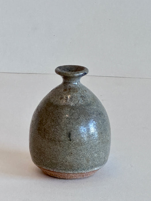 Petite Green Glaze Bud Vase