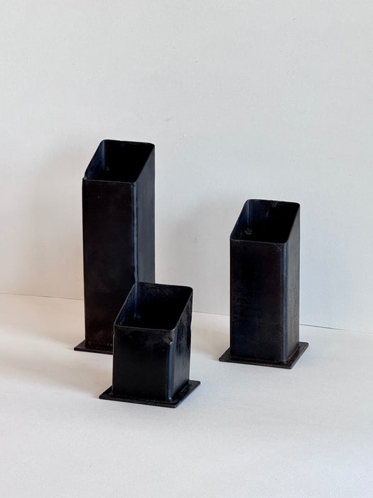 Steel Vases