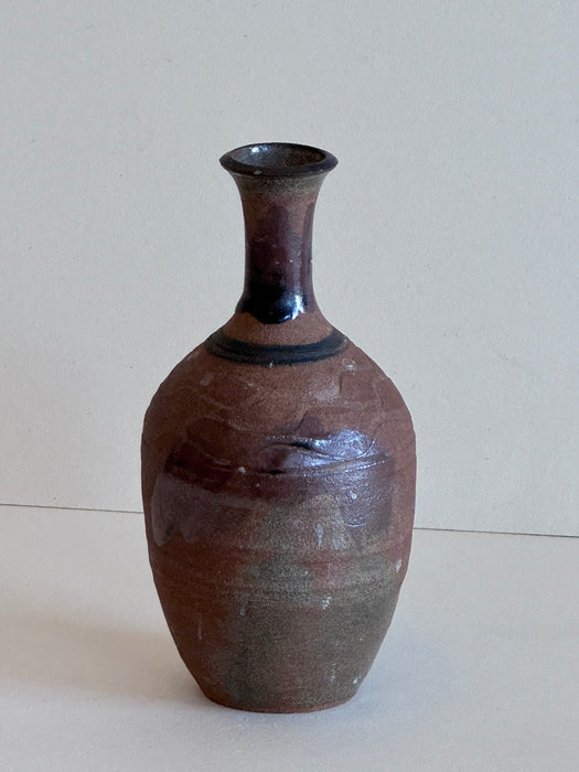 Stoneware Vase With Drip Glaze