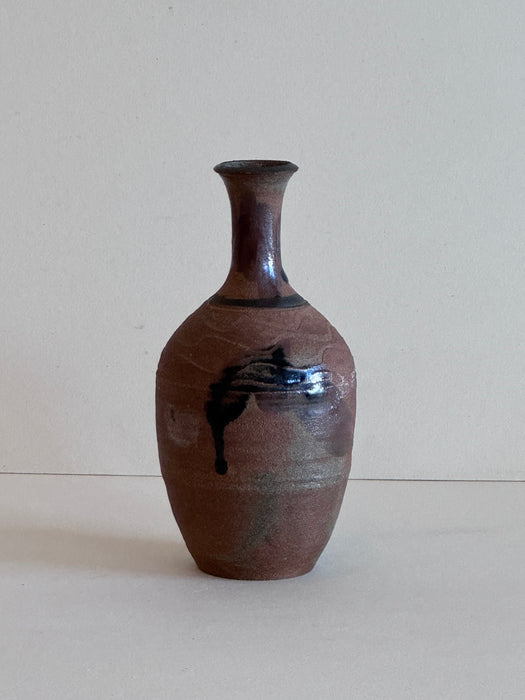 Stoneware Vase With Drip Glaze