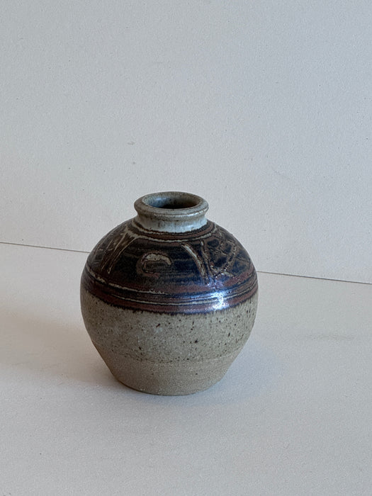 Speckled Brown And Tan Vase