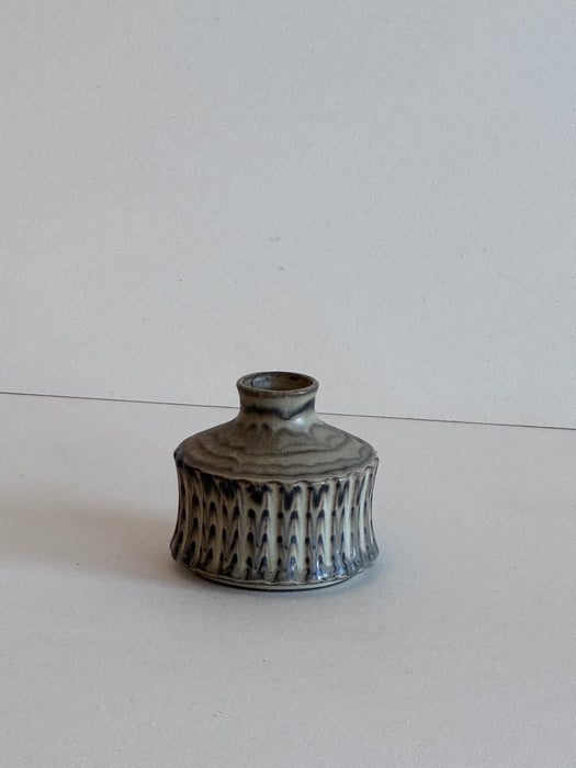 Short Round Japanese Bud Vase