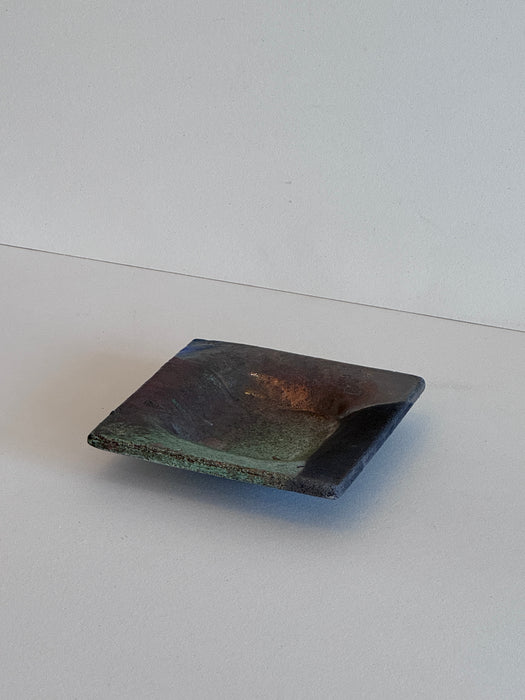 Square Raku Dish