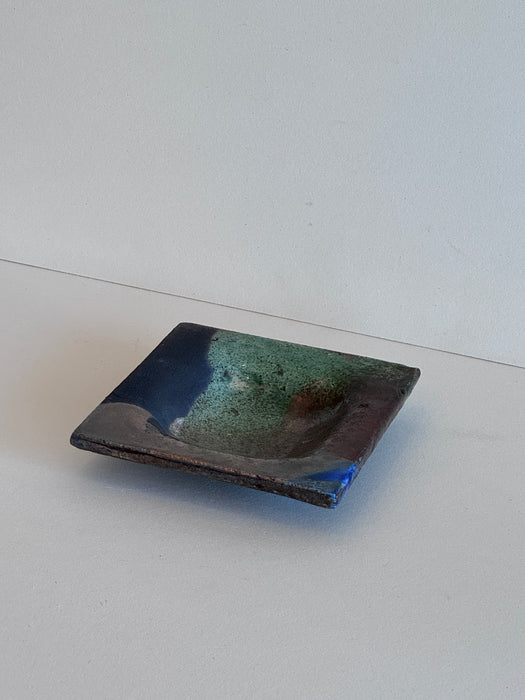 Square Raku Dish