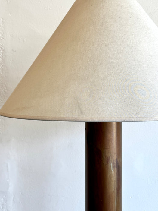 Tall Metal Column Floor Lamp