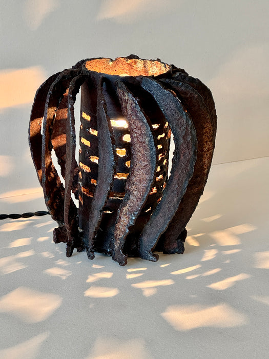 Steel Spiral Table Lamp