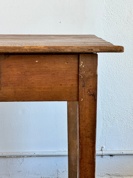 Rustic Dining Table With Drawer
