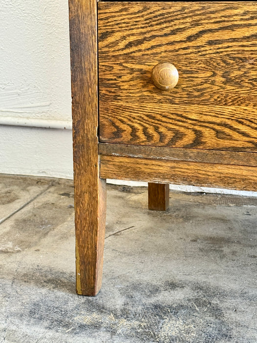 Oak Dresser With Mirror