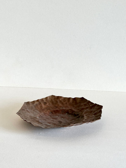 Dimpled Octagonal Copper Bowl