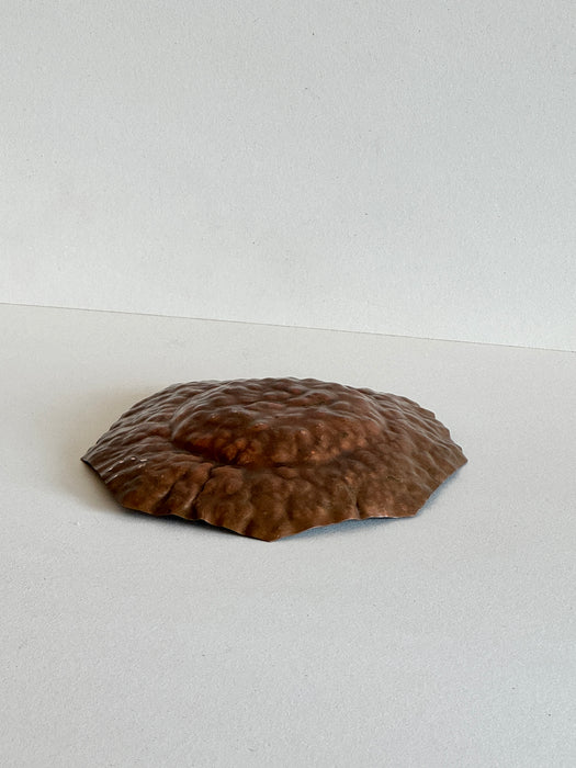 Dimpled Octagonal Copper Bowl