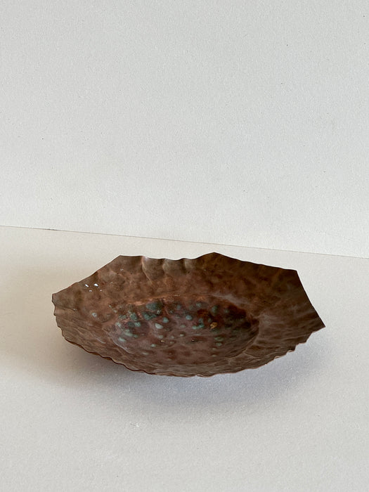 Dimpled Octagonal Copper Bowl