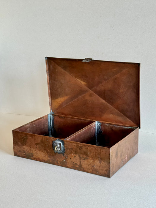 Copper Two Compartment Box