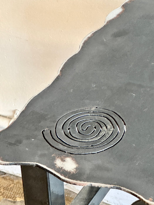 Swirl Steel Side Table