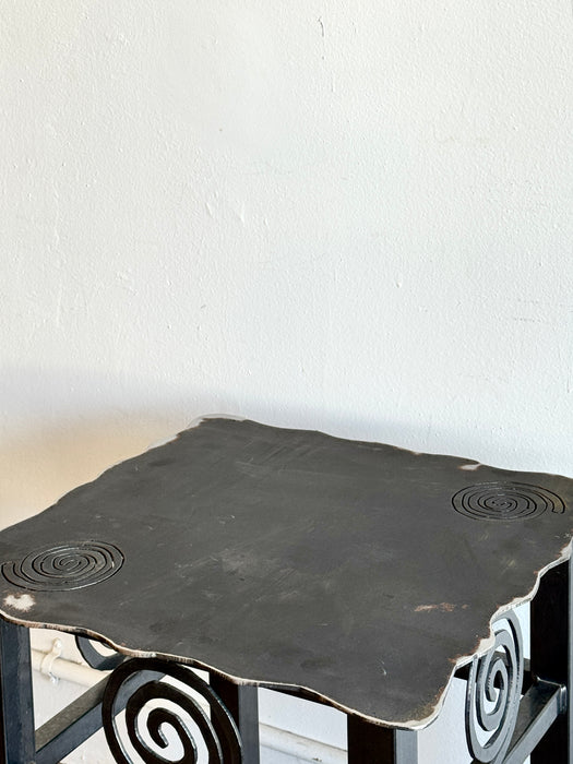 Swirl Steel Side Table