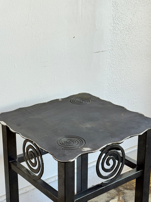 Swirl Steel Side Table