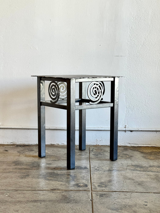Swirl Steel Side Table