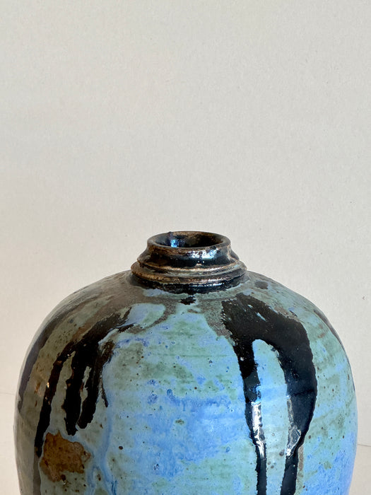 Green/Blue Drip Glaze Vase