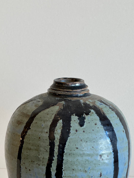 Green/Blue Drip Glaze Vase