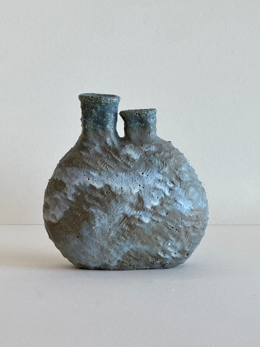 Textured Vase With 2 Openings