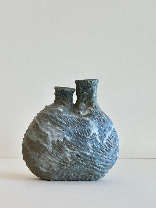 Textured Vase With 2 Openings
