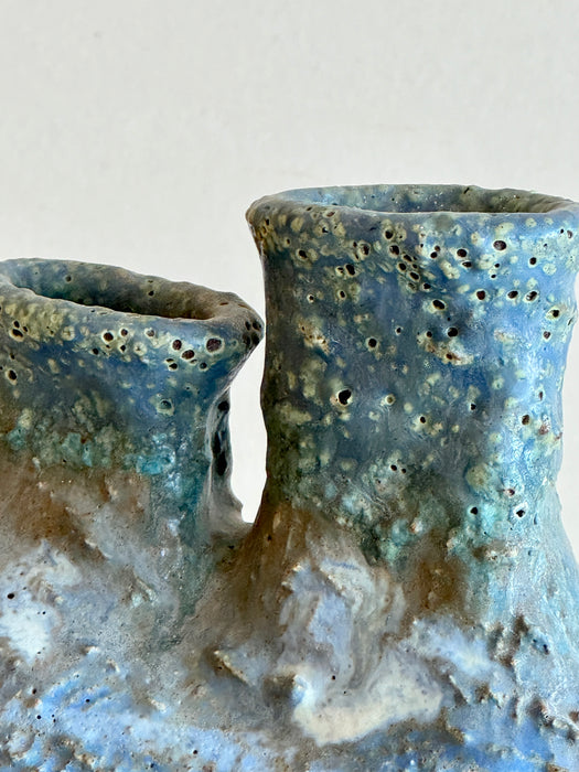 Textured Vase With 2 Openings