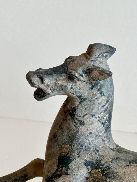 Japanese Cast Iron Horse Sculpture