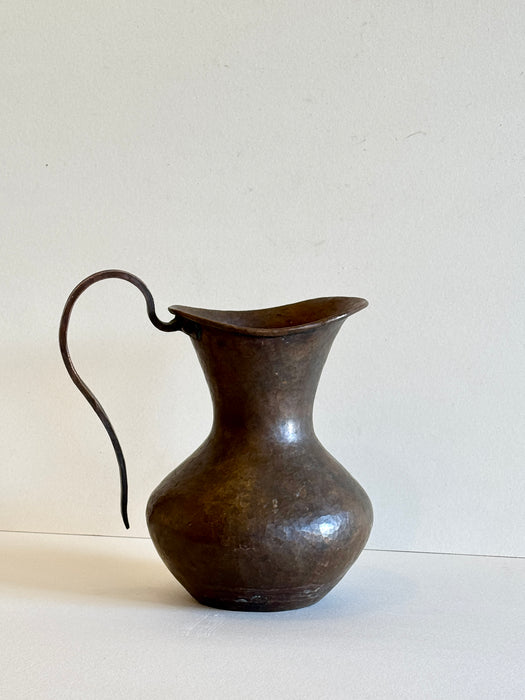 Large Hammered Copper Pitcher