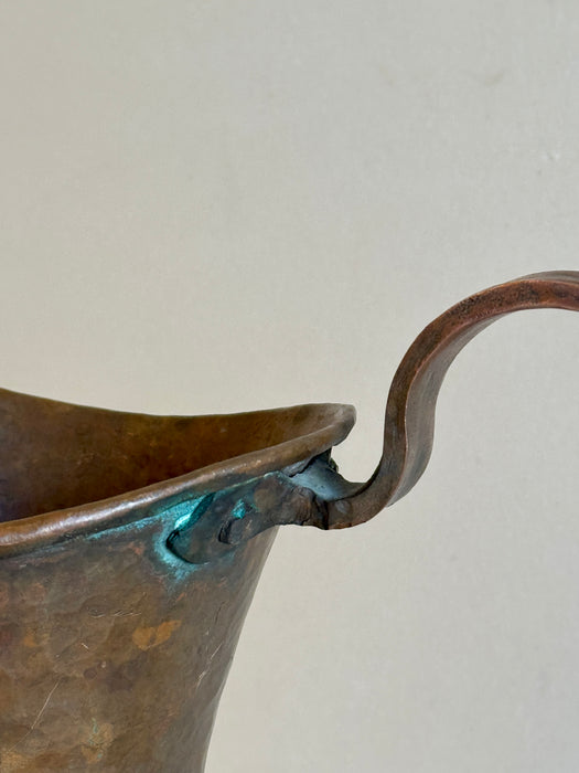 Large Hammered Copper Pitcher