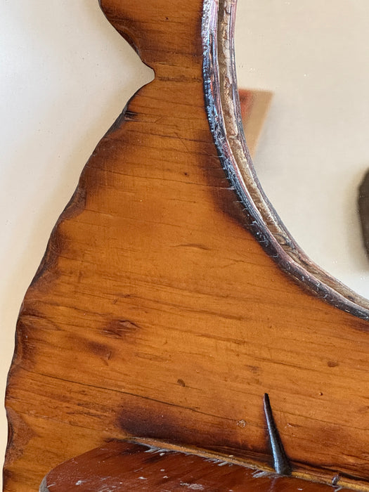 Cherry Mirror With Shelf