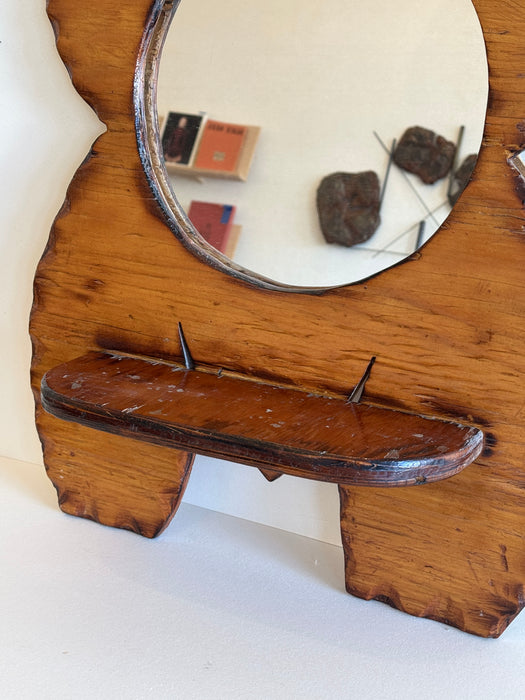 Cherry Mirror With Shelf