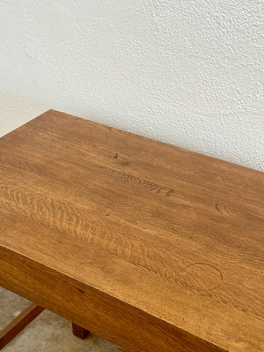 Oak Desk With Large Drawer
