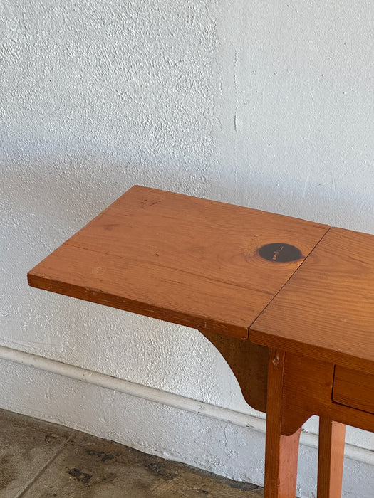 Pine Drop Leaf SIde Table