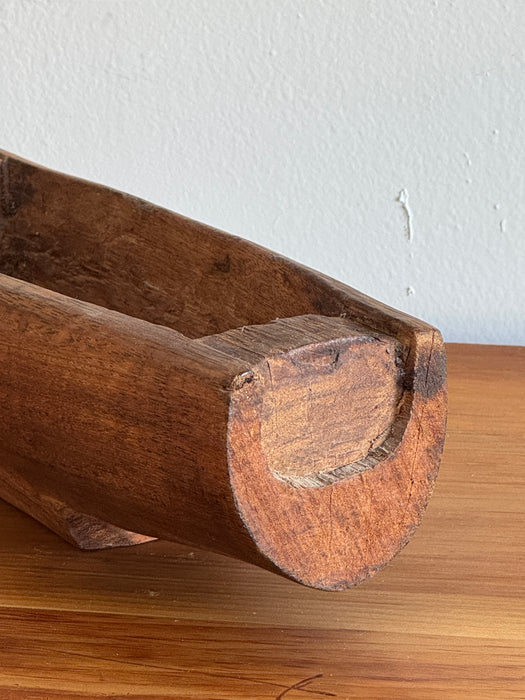 Wood Dugout Bowl