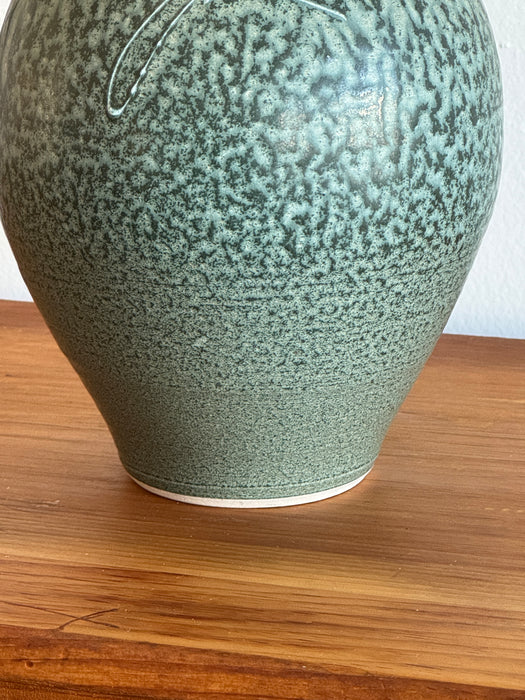 Salt Glzed Green Pitcher