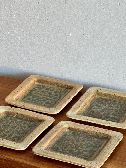 Studio Pottery Plate Set