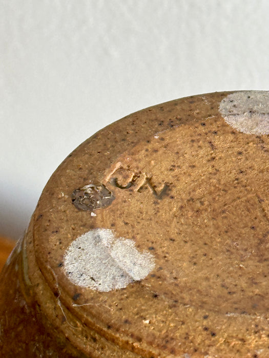 Brown And Green Drip Glaze Vase