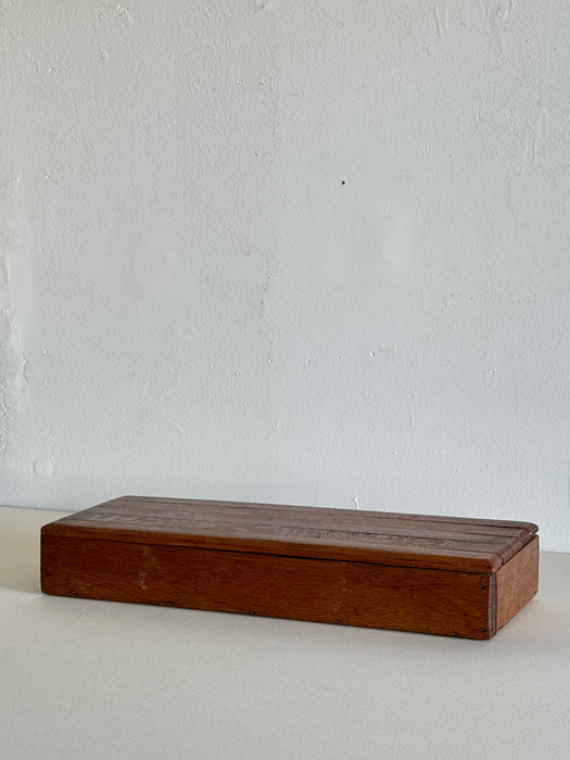 Slatted Box With Hinged Lid
