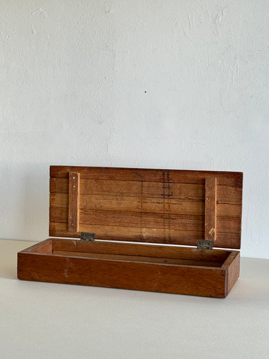 Slatted Box With Hinged Lid
